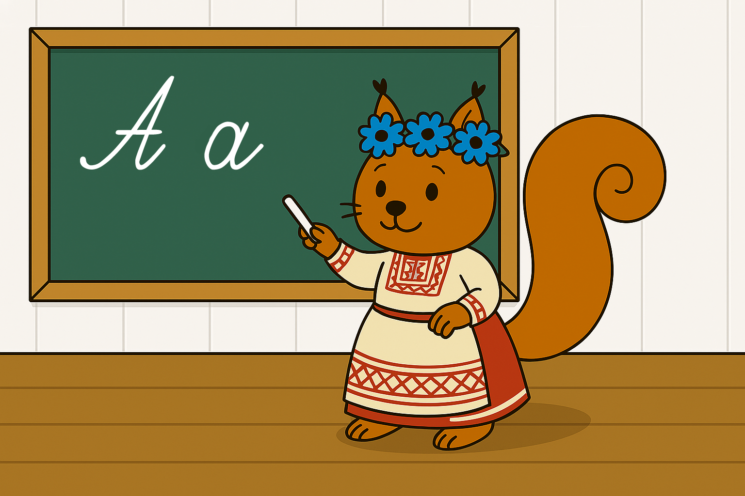 Первый урок. Учим буквы.